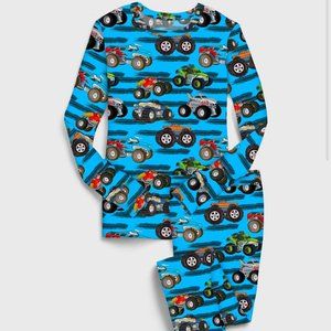 Little Snuggles Monster Trucks Bamboo Pajama Set - 2T